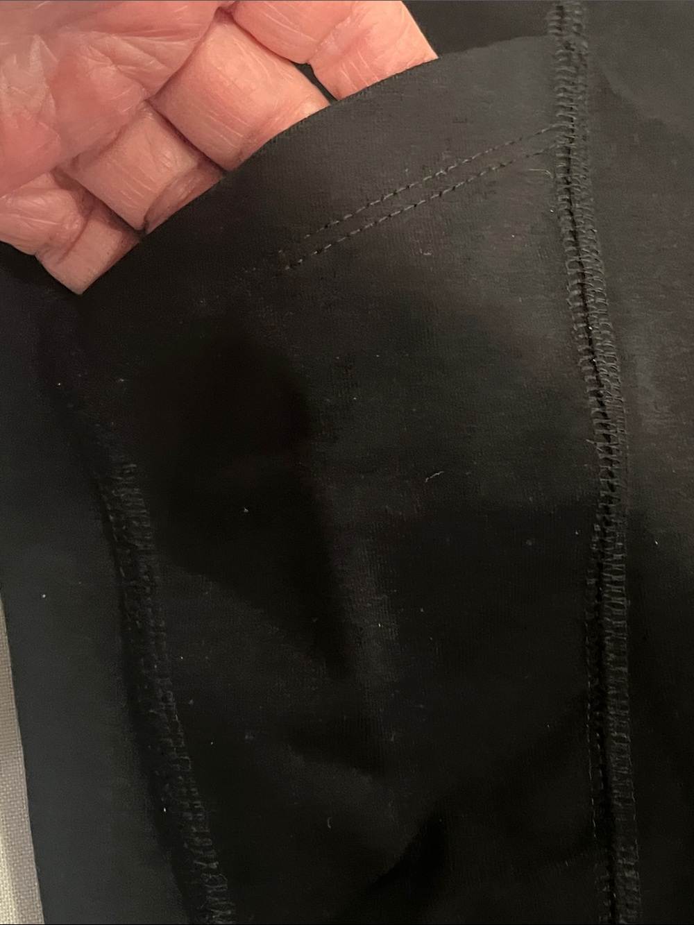 MATE Black Active Leggings Sz L Organic Cotton & Spandex - Picture 11 of 12
